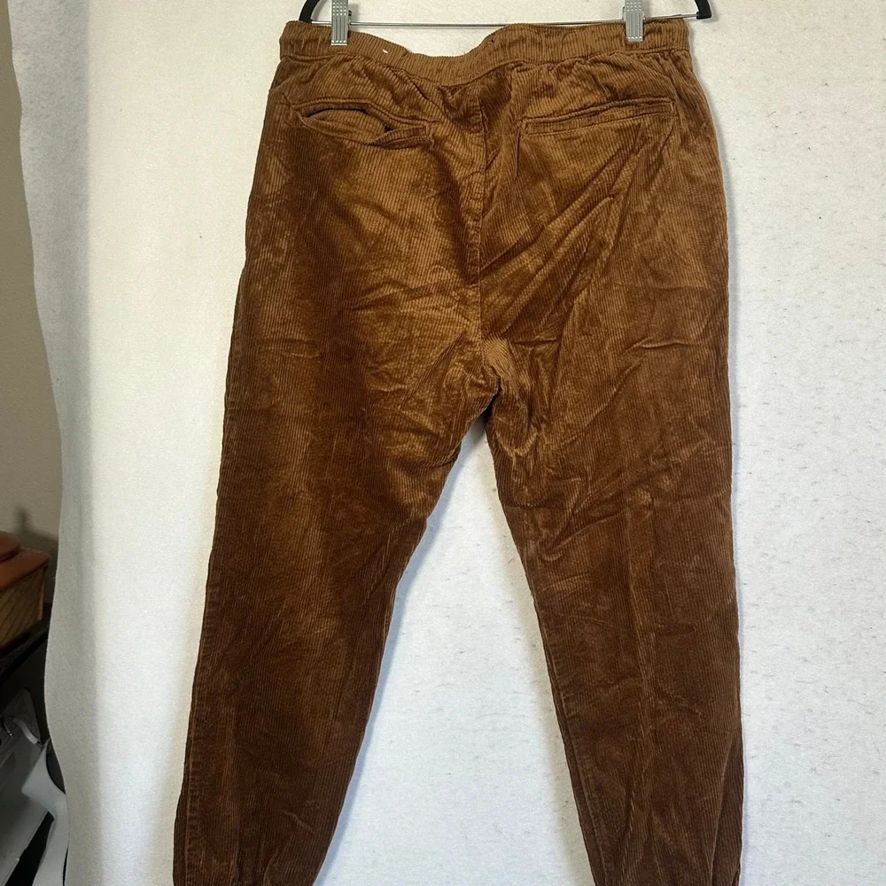 American Eagle Mens Corduroy Joggers Brown Ne(x)t Level Flex Pants Large